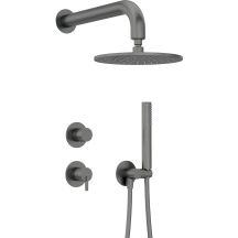 Concealed shower set with shower head