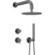 Concealed shower set with shower head