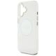 6. Guess IML Metal Colored Circle Classic Logo MagSafe case for iPhone 16 - white
