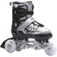 62. ROLLER SKATES-ROLLER SKATES-ICE SKATING 4IN1 ENERO PRO LED 34-37 GRAY