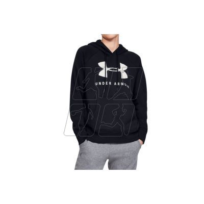 Under Armor Rival Fleece Sportstyle Graphic Hoodie W 1348550-001