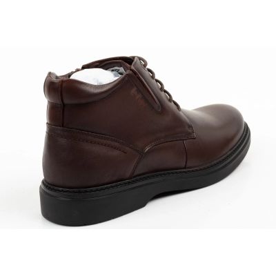 4. Lee Cooper men's shoes elegant brown leather insulated ankle boots