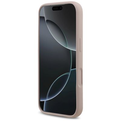 5. Karl Lagerfeld Silicone Karl&Choupette Ring MagSafe Case for iPhone 17 Pro - Pink