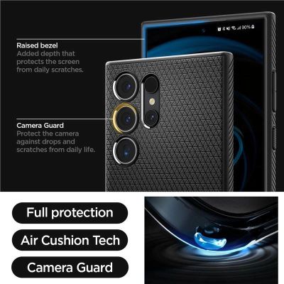 12. Spigen Liquid Air Case for Samsung Galaxy S24 Ultra - Matte Black