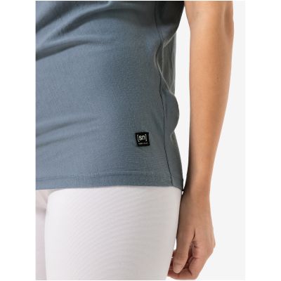 2. Women's Short-Sleeve SUPER.NATURAL Yoga Losee Tee, Grey