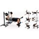 18. ZIPRO SUPERSET Adjustable Workout Bench Adjustable Backrest Adjustable Seat Gym, Home Black