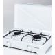 8. Ravanson K-02T 2-burner adjustable gas stove (white)