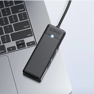 8. Orico PAPW3AT-C3 USB Hub 4-port 3x USB-A 3.0 with microSD/SD card reader 1 m - black