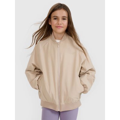 Girls' transitional bomber jacket 4F 4FJWSS25TJACF184-82S
