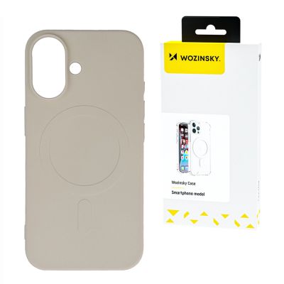 Wozinsky Silicone Case Magsafe Magnetic Case for Samsung Galaxy S25 Ultra - Beige