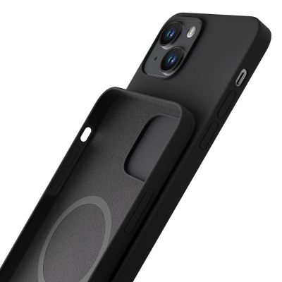 4. 3mk Hardy Silicone MagCase for iPhone 14 Plus - Gray