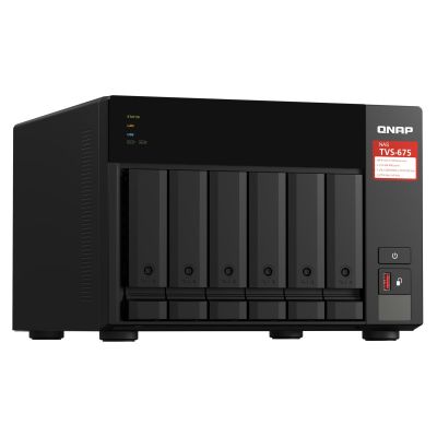 2. Qnap TVS-675-8G, Tower, 6 x 2.5"/3.5" SATA, Zhaoxin Kaixian KX-U6580 8C/8T, 8GB (1x 8GB) DDR4 SODIMM, 2 x 2.5GbE, Single PSU, 250W