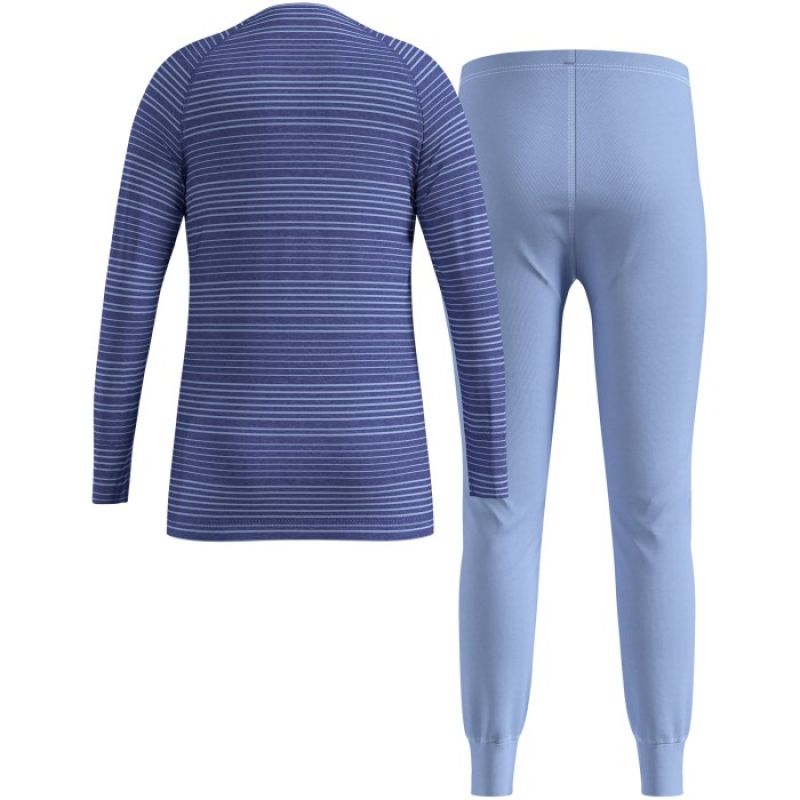 2. Thermal underwear - Odlo Set long ACTIVE WARM SET size 92cm Blue