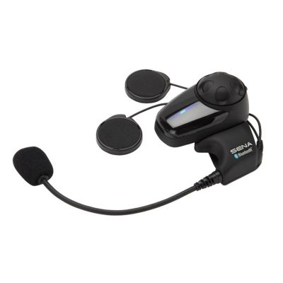 Sena SMH10-10 Bluetooth 3.0 900M Motorcycle Intercom with Headband Microphone, 1 Helmet Set