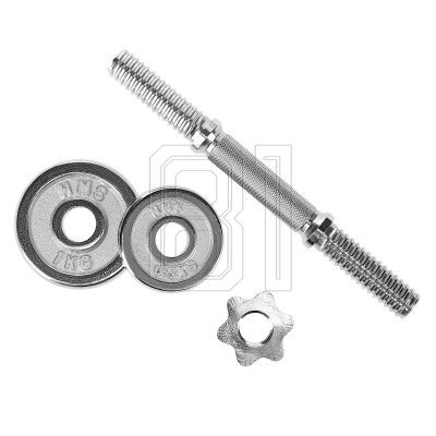 40. Barbells in a CHROME HMS suitcase 2x7,5kg STC15