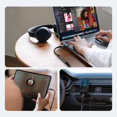 12. Joyroom SY-C01 USB-C DAC adapter to 3.5 mm mini jack - black