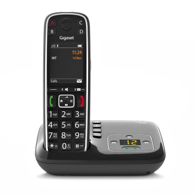 Gigaset E720A Analog/DECT Phone Caller Name and ID Black