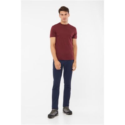 VIKING Salen Man Merino men's t-shirt burgundy XXL