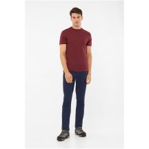 VIKING Salen Man Merino men's t-shirt burgundy XXL