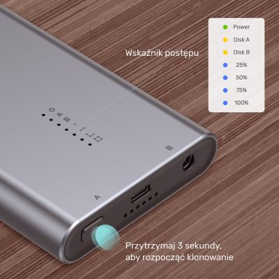 4. UNITEK DISK CASE/CLONING 2XM.2, PCIE/NVME