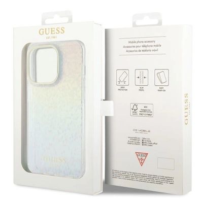 8. Guess IML Faceted Mirror Disco Iridescent case for iPhone 14 Pro Max - multicolored