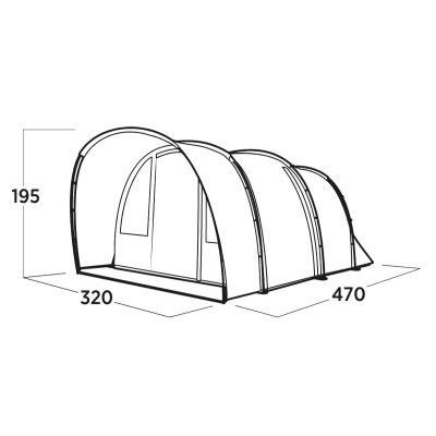 6. Easy Camp Skarvan 5 Blue Tunnel Tent