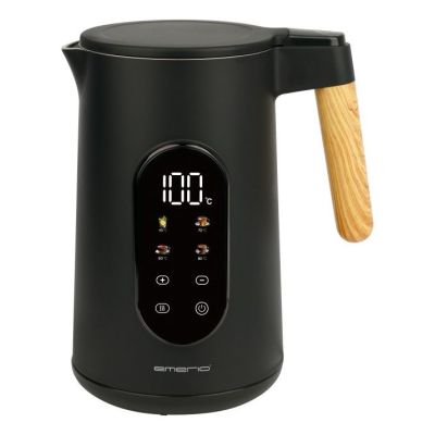 2. Emerio Wasserkocher 1.7 l Griff Holzopt, schnurlos, Digit.Disp