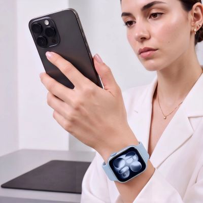 7. Tech-Protect Silicone Strap for Apple Watch 40/41/42 mm - Blue