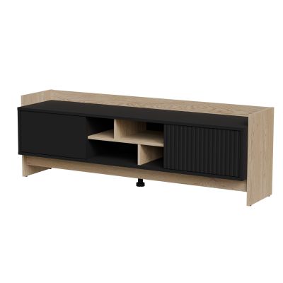 2. PORTO 2D TV cabinet 150x38x50 oak/black