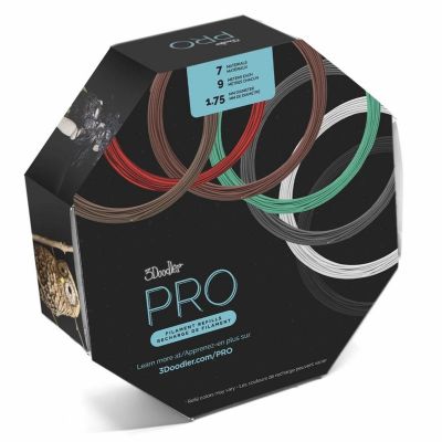 2. 3Doodler PRO-FILLS 3D Printing Materials Copper, Polylactic Acid (PLA), Polylactic Acid with Carbon Fiber (PLA-CF), Wood Fiber Copper, Green, Gray, White, Wood, Red, Brown