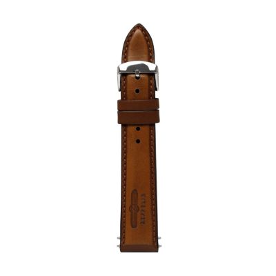 Zeppelin brown leather strap, 20 mm