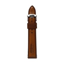 Zeppelin brown leather strap, 20 mm