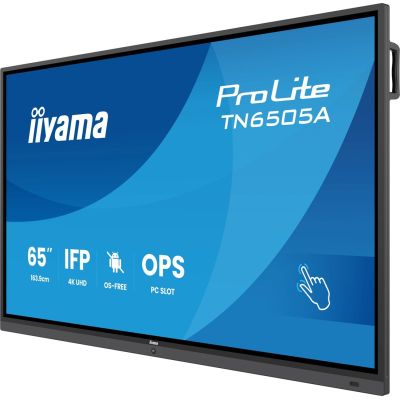 7. iiyama TN6505A-B1AG signage display Interactive flat panel 163.8 cm (64.5") 500 cd/m2 4K Ultra HD Black Touchscreen