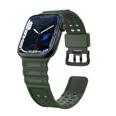 Strap Triple Protection for Apple Watch 38 / 40 / 41 mm band bracelet - green