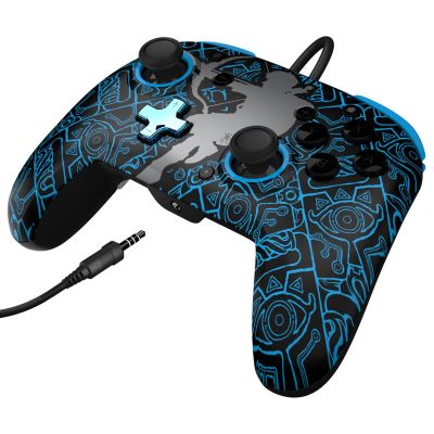 8. PDP Rematch: Sheikah Shoot Black, Blue USB Gamepad Analog/Digital Nintendo Switch, Nintendo Switch Lite, Nintendo Switch OLED