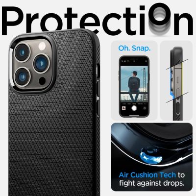 19. Spigen Liquid Air iPhone 14 Pro Case - Matte Black