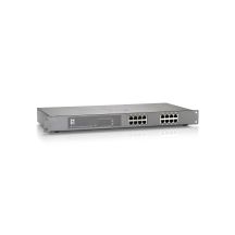 LevelOne FEP-1612 Network Switch Unmanaged Fast Ethernet (10/100) PoE Support Gray