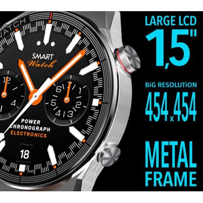 5. Rubicon RNCE99 Black Metal + Silicon Smartwatch SMARUB194