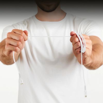 7. SBS TECABLELIGTC1W USB-C - Lightning Cable MFi Certified, 1m - White