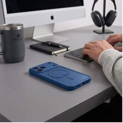 5. Tech-Protect BasicMag MagSafe Case for iPhone 17 Pro / 18 Pro - Dark Blue Matte