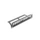 4. LANBERG PATCH PANEL BLANK 12 PORT 1U 10" WITH ORGANIZER FOR KEYSTONE MODULES BLACK PPKS-9112-B
