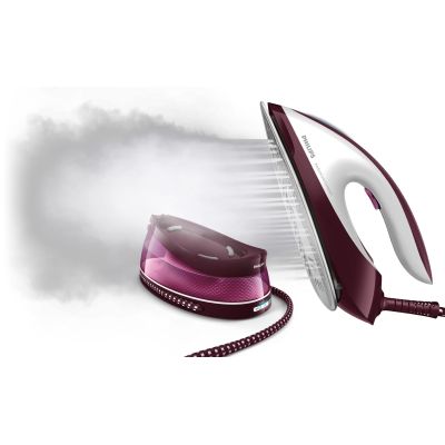 11. Philips GC7842/40 Steam Station 2400 W 1.5 L SteamGlide Plus Soleplate Purple, White