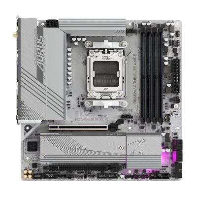 3. Gigabyte B650M AORUS ELITE AX ICE Motherboard