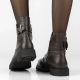 7. Women's leather ankle boots, dark brown, Filippo DBT8018
