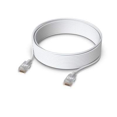 2. Ubiquiti UACC-Cable-Patch-EL-12M-W Network Cable Translucent, White Cat6