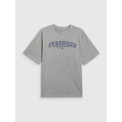 8. Boy's loose T-shirt with print 4F 4FJRSS26TTSHM3465-27M