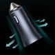 16. Baseus Golden Contactor Pro fast car charger USB Type C / USB 40 W Power Delivery 3.0 Quick Charge 4 + SCP FCP AFC gray (CCJD-0G)