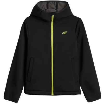 2. 4F Boys' M598 Softshell Jacket Deep Black 4FJWAW26TSOFM598 20S