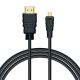 SAVIO HDMI CABLE (M) - MICRO HDMI (M), 2M, BLACK, CL-40/M