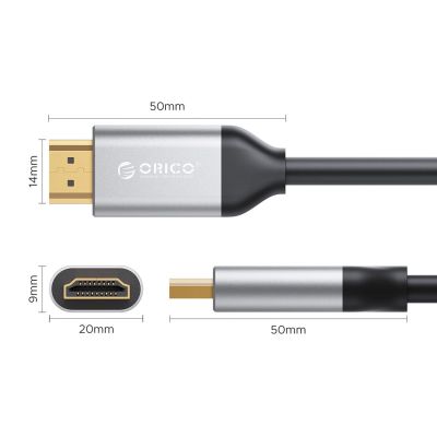 2. Orico H8Y1 HDMI 2.1 8K 60 Hz HDMI cable 2 m - black